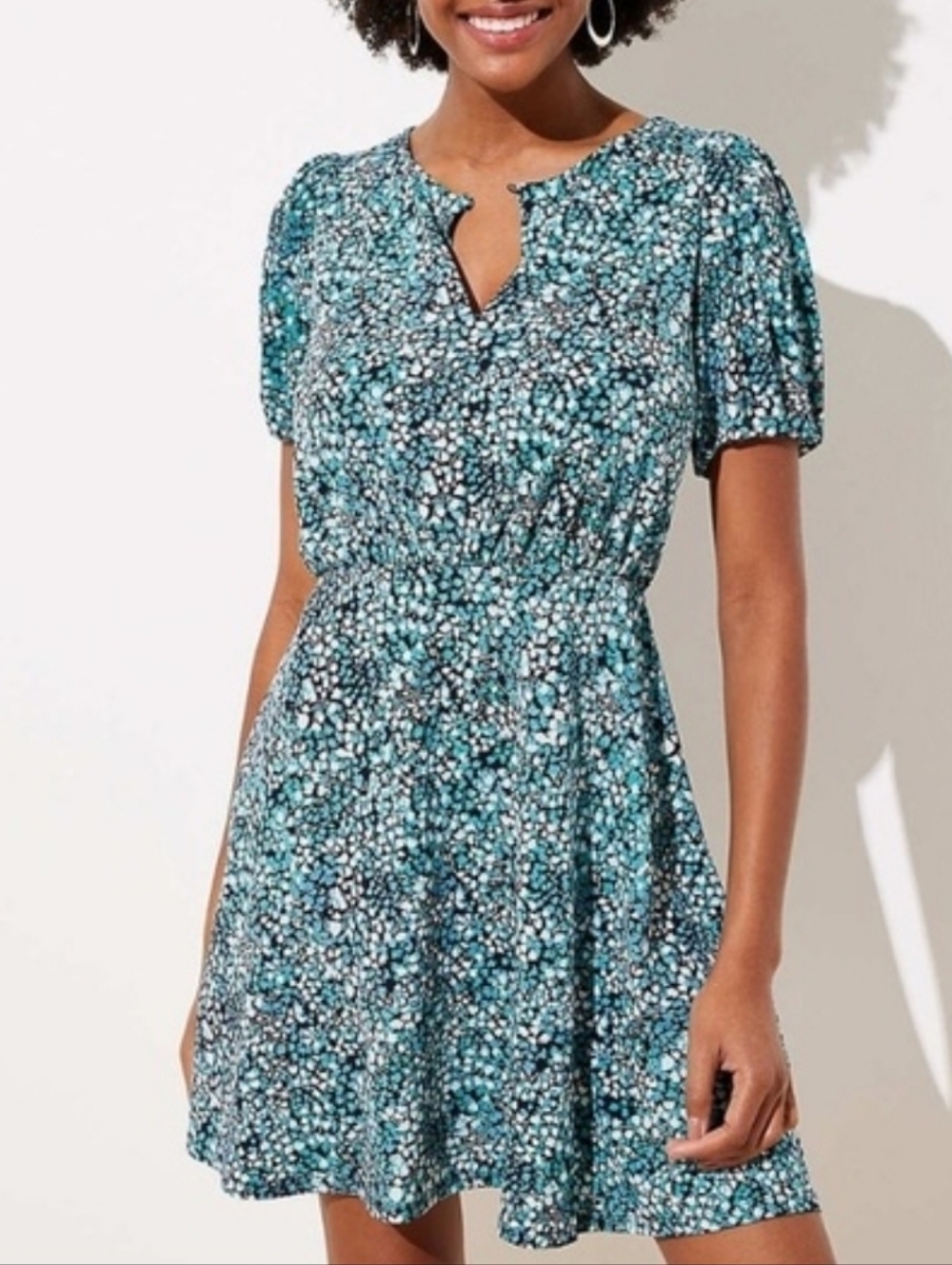 Loft Petal Flare Dress